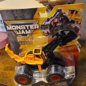 Monster Jam Dirt Squad Kids Excavator Toy - Orange & Black